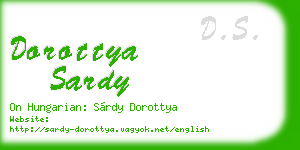 dorottya sardy business card